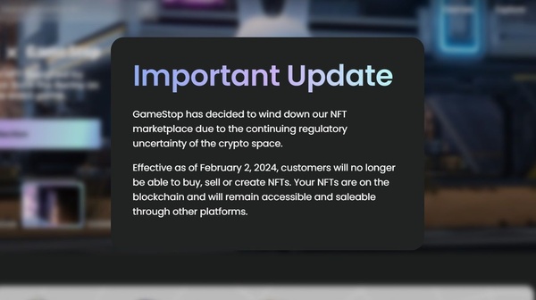Gamestop esce dal mercato degli NFT