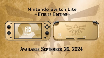 Nintendo Switch Lite Hyrule Edition, aperti i pre-order