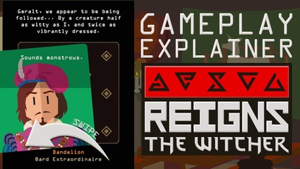 Reigns: The Witcher spiega il suo gameplay con un trailer