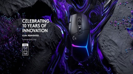 Logitech celebra il 10 anniversario del mouse gaming G502