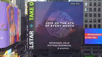 I fan di Shenmue chiedono il 4 con una pubblicita a Times Square