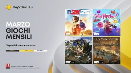PlayStation Plus: i giochi di marzo, con Monster Hunter Rise