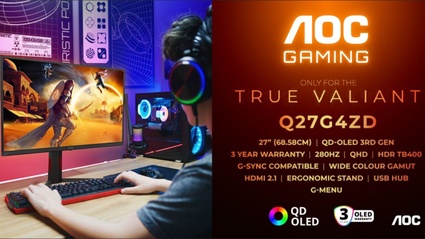 AOC GAMING Q27G4ZD - Ecco il QD-OLED a 280 Hz