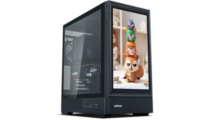 Zalman Z20 DS - Case PC con monitor Full HD rimovibile