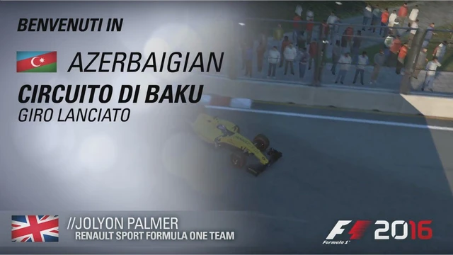 Jolyon Palmer Baku Flying Lap