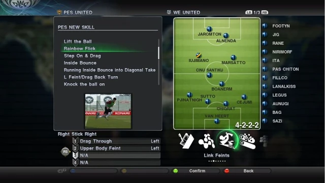 PES 2011 features