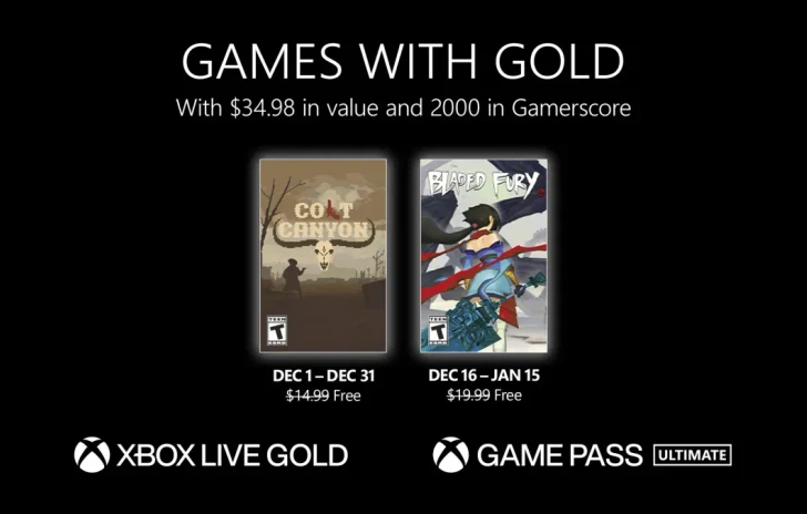 Games with Gold i titoli di dicembre