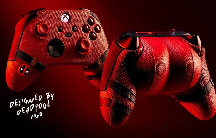 Xbox un controller modellato su Deadpool