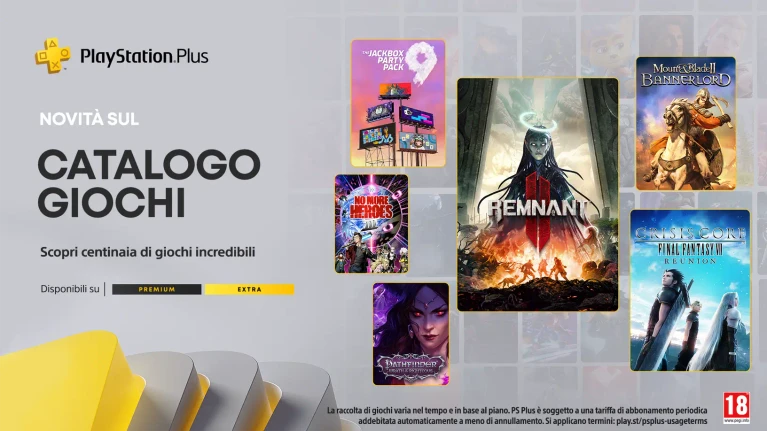 PlayStation Plus i giochi Extra e Premium di luglio con Remnant II