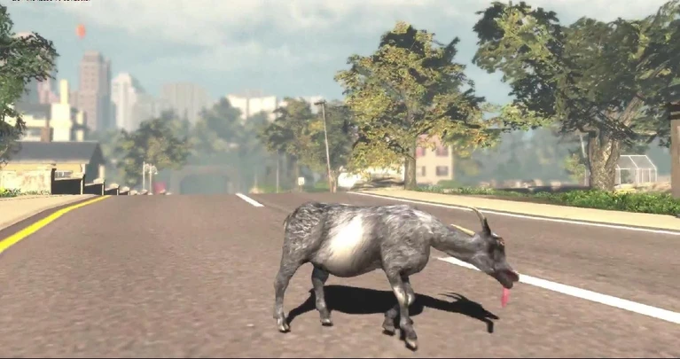 Goat Simulator simulatore di capra arriverà il primo Aprile