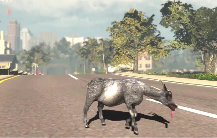 Goat Simulator simulatore di capra arriverà il primo Aprile