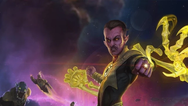 Sinestro combatte su Infinite Crisis