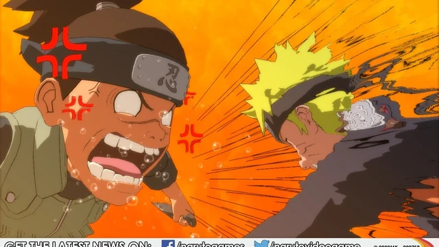 Iruka e Konohamaru in Naruto SHIPPUDEN Ultimate Ninja STORM Revolution