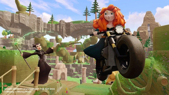 Merida e Malefica in Disney Infinity 2.0