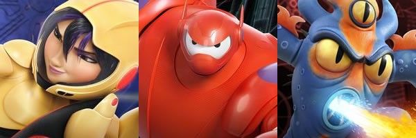 Immagini e descrizioni per i personaggi di Big Hero 6