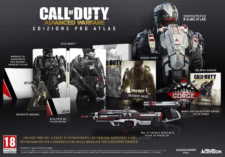 Edizioni limitate di Call of Duty Advanced Warfare confermate per lEuropa