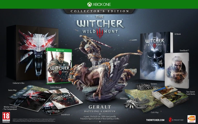 GC 2014 Gioco di carte e Collectors Edition di The Witcher 3 esclusiva Xbox One