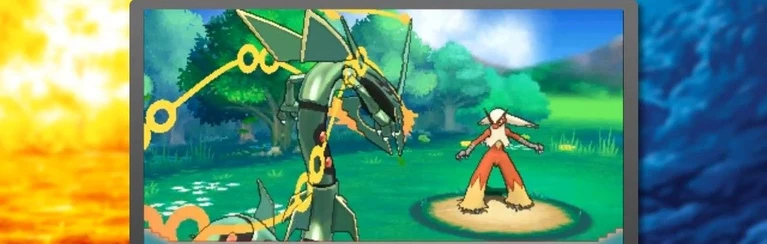 La megaevoluzione del Pokémon leggendario Rayquaza