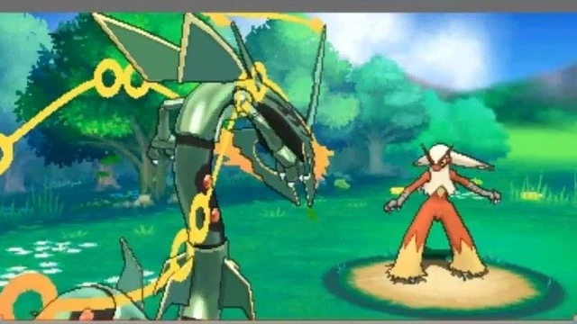 La megaevoluzione del Pokémon leggendario Rayquaza