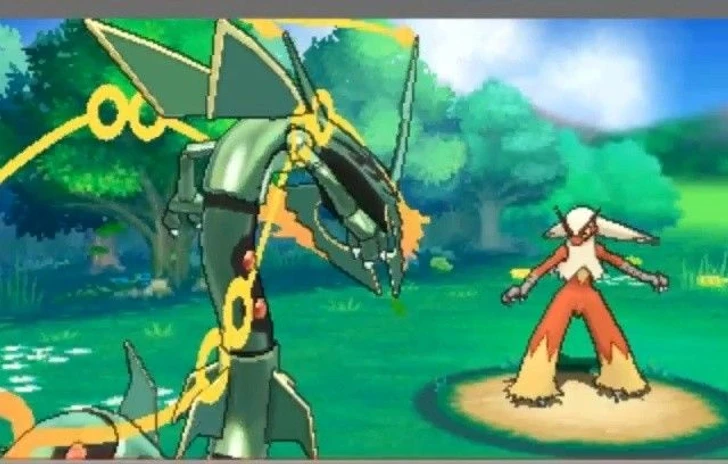 La megaevoluzione del Pokémon leggendario Rayquaza