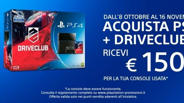 Promozione Sony per PS4 + Driveclub