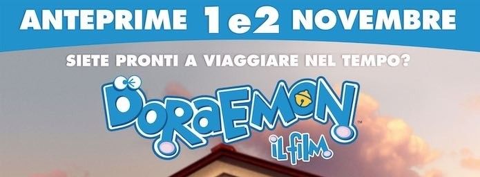 Doraemon 1 e 2 Novembre anteprima nazionale nei cinema