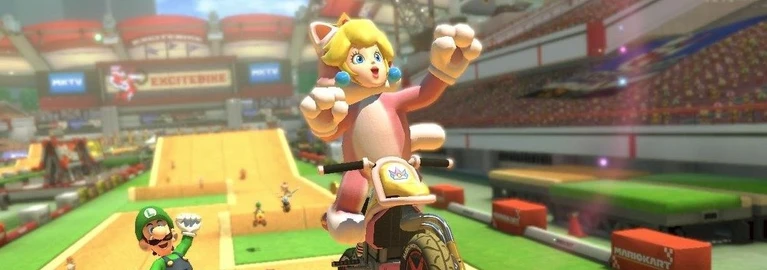 Mario Kart 8 mostra la Excitebike Arena