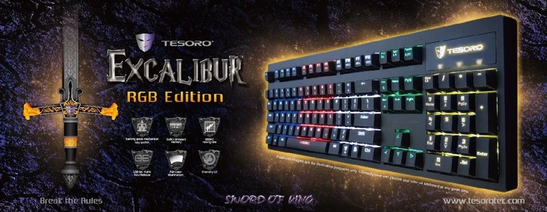 Tesoro presenta la nuova tastiera Excalibur RGB Pro