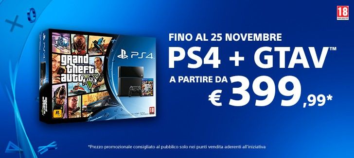 Bundle PS4GTA V a prezzo speciale