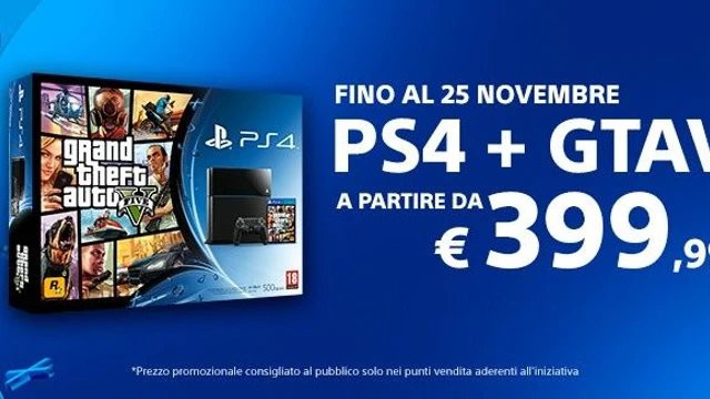 Bundle PS4+GTA V a prezzo speciale