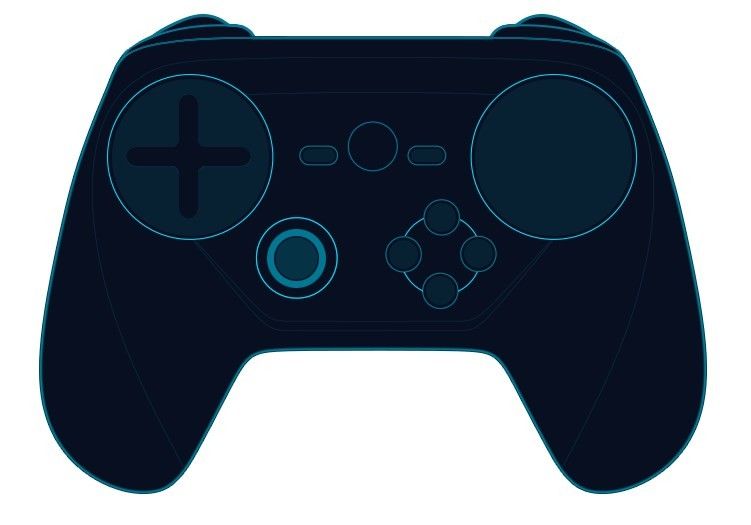 Nuovo mockup per lo Steam Controller