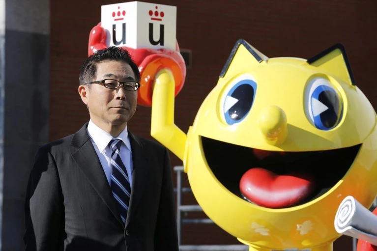 Una statua di PacMan alluniversità di Madrid