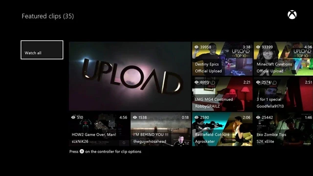 Xbox One aggiorna Upload Studio