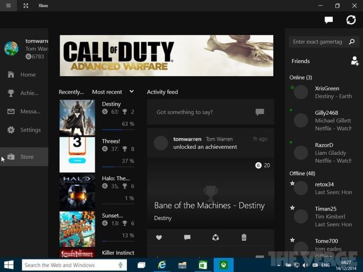 Aggiornata lapp di Xbox su Windows 10