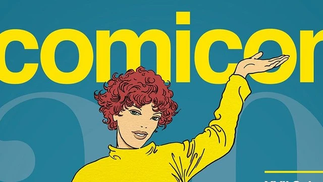 Milo Manara firma il manifesto di Napoli Comicon 2015