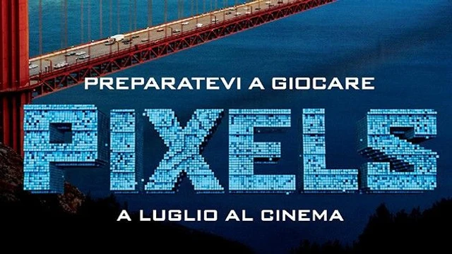 Il teaser poster italiano di Pixels ha un protagonista particolare