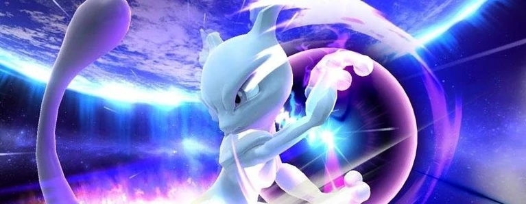 Mewtwo combatte su Super Smash Bros