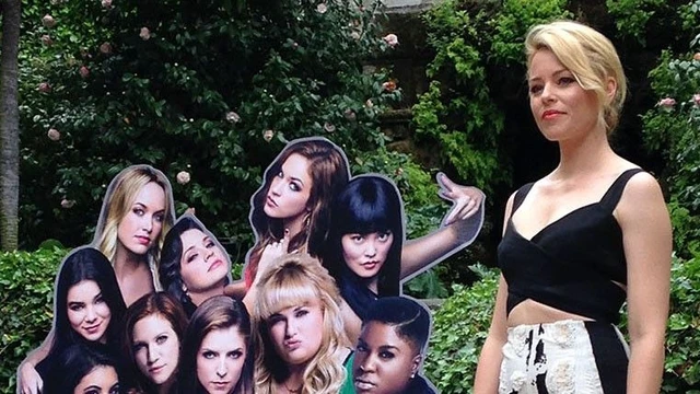 Due clip e character poster per Pitch Perfect 2! Elizabeth Banks fotografata a Roma