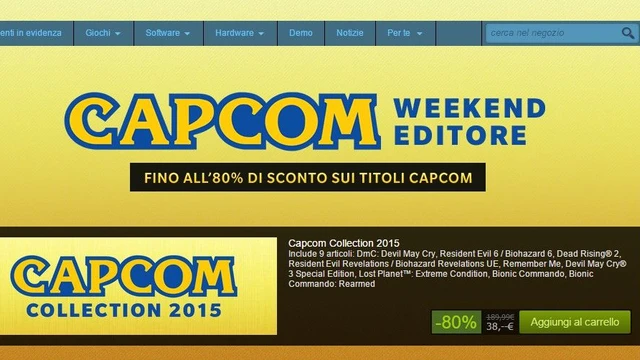 Il catalogo Capcom scontato su Steam