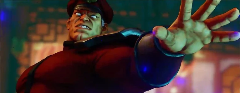 M Bison combatte su Street Fighter V