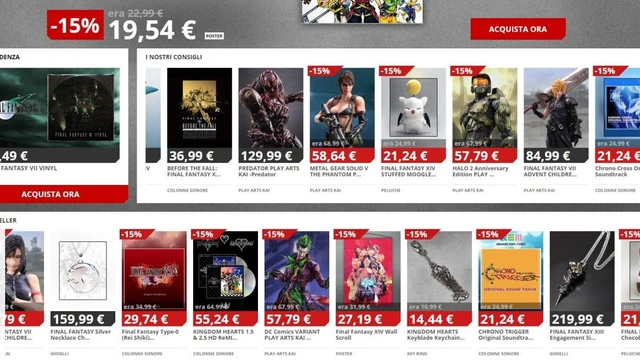 Sullo store Square Enix sconti per statuette e gadget assortiti