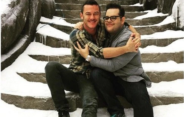 Josh Gad dice addio a Luke Evans dal set de La Bella e la Bestia