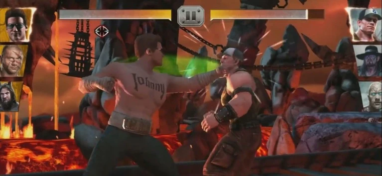 Johnny Cage combatte su WWE Immortals