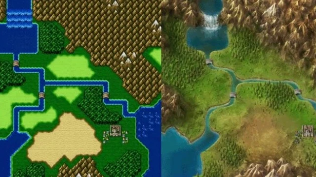 La world-map di Final Fantasy IV rifatta da un fan