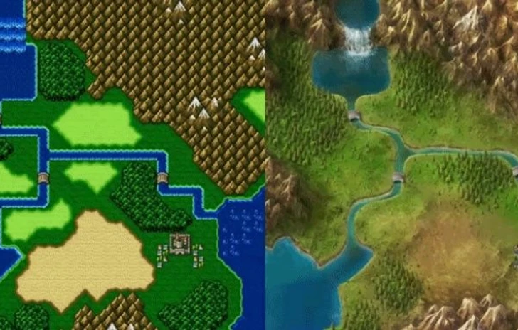 La worldmap di Final Fantasy IV rifatta da un fan