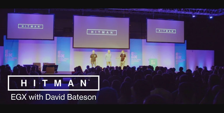 Hitman nel video dallEGX in compagnia di David Bateson