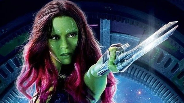 Zoe Saldana in sala trucco per diventare Gamora nel sequel di Guardiani della Galassia!