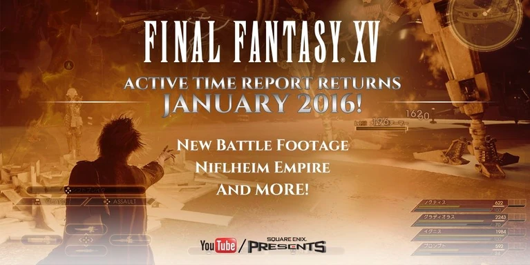 Il prossimo Active Time Report di Final Fantasy XV è programmato per Gennaio