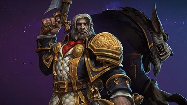 Mantogrigio combatte in Heroes of the Storm