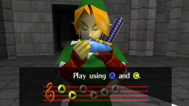 The Legend Zelda: Ocarina of Time giocato con una vera Ocarina